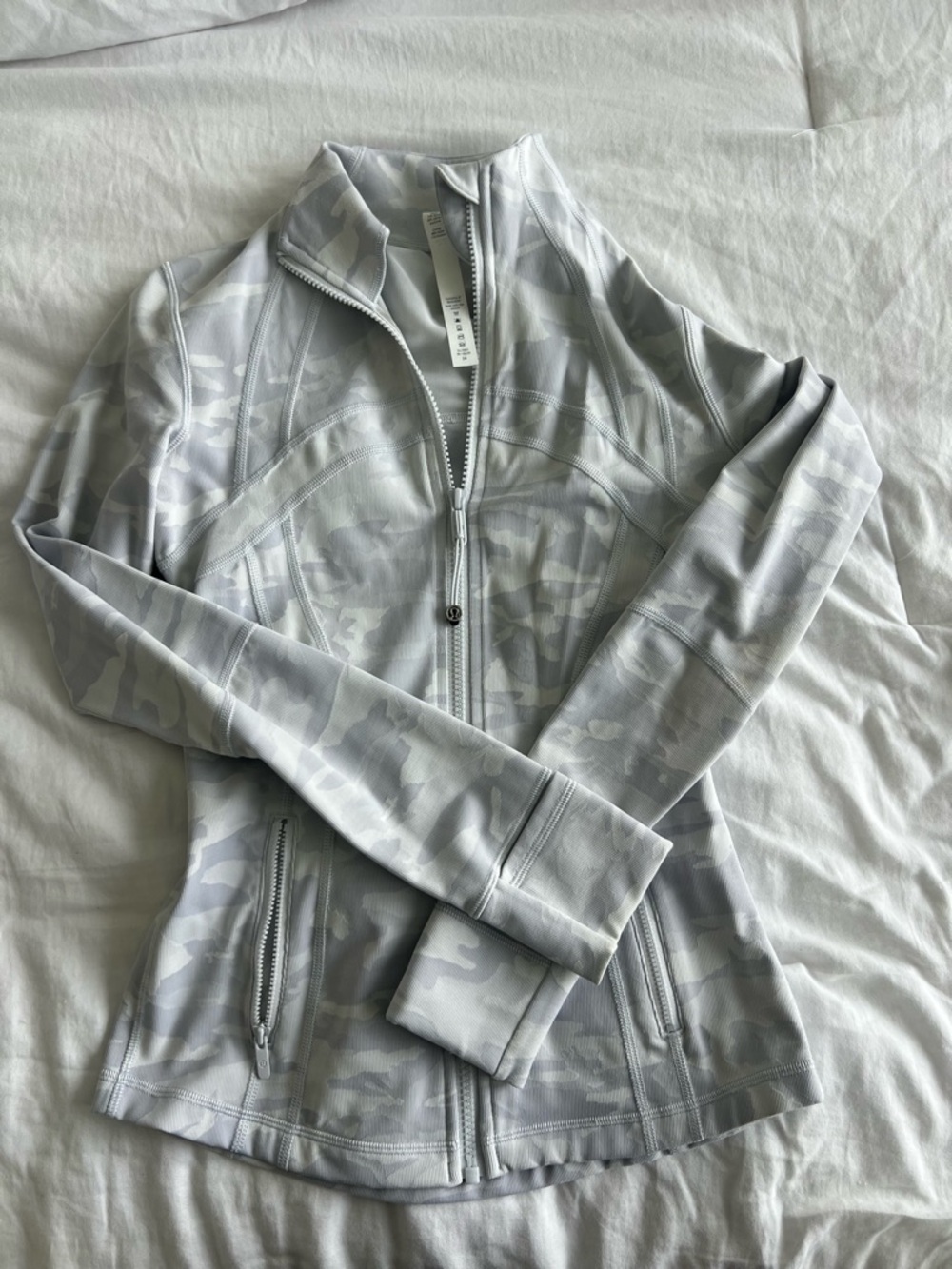 Lululemon Light Gray Camo Define Jacket